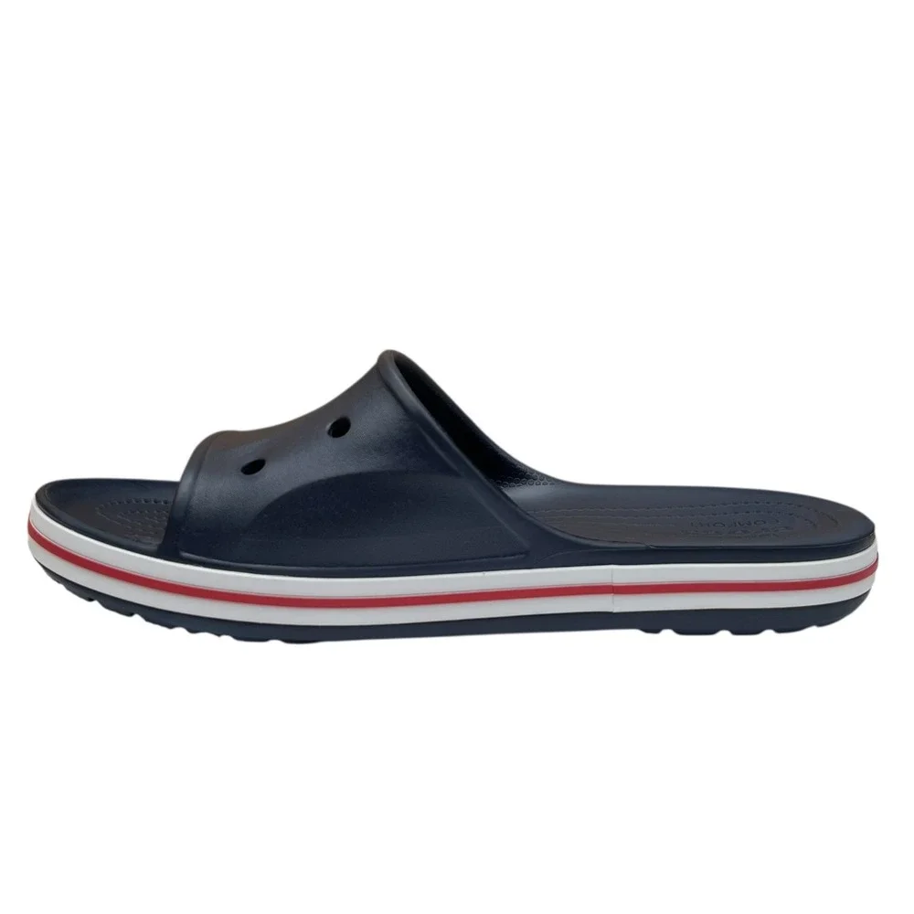 Crocs Bayaband Mens Slide Sandals Size 9 Navy Blue Water‎ Friendly Lightweight